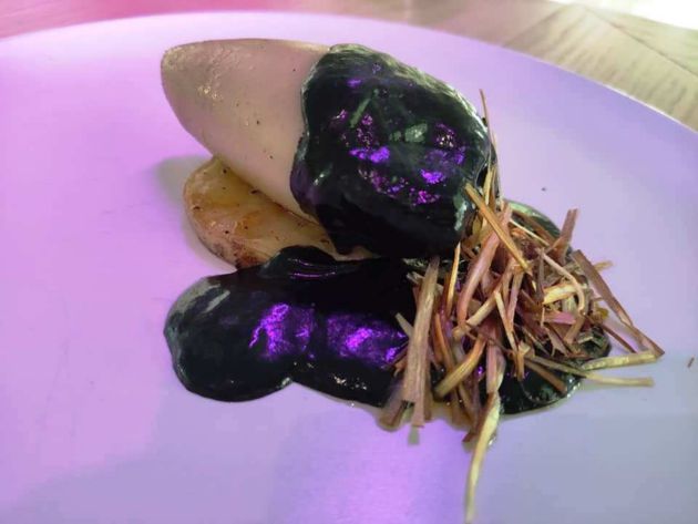 Chipirón relleno de verduras y setas Chipirón relleno de verduras y setas