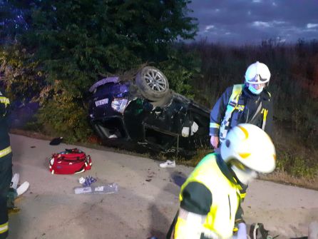 El accidente de Pinto ocurrió en torno a las 22:00 horas de este jueves en el kilómetro 2 de la carretera Cañada Real Galiana El accidente de Pinto ocurrió en torno a las 22:00 horas de este jueves en el kilómetro 2 de la carretera Cañada Real Galiana