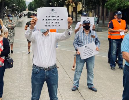 Asistentes a la concentración de ASFASPRO Asistentes a la concentración de ASFASPRO