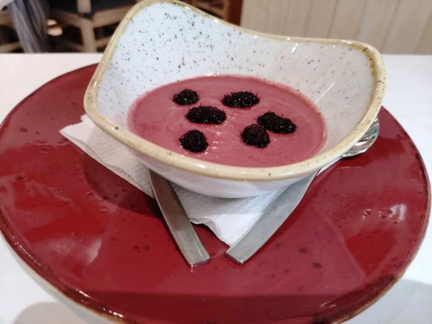 Salmorejo de moras Salmorejo de moras