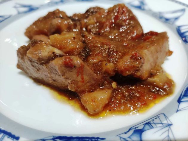 Guiso de papas con chocos Guiso de papas con chocos
