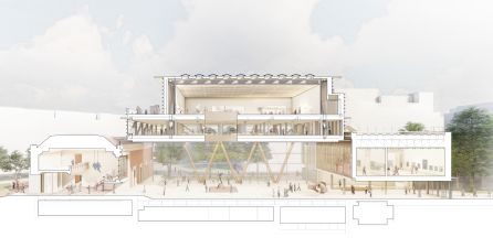 Planos de la ampliación del museo. Planos de la ampliación del museo.