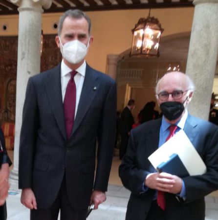 Arturo Ruiz con el rey Felipe VI. Arturo Ruiz con el rey Felipe VI.