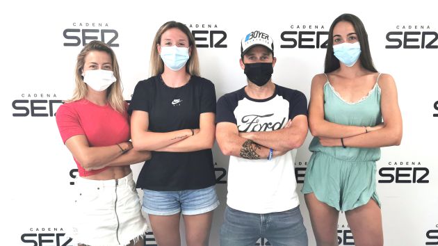 De izquierda de derecha: Yaiza Saiz, Laura Durán, Miguel Angel López y Sara Alemany De izquierda de derecha: Yaiza Saiz, Laura Durán, Miguel Angel López y Sara Alemany