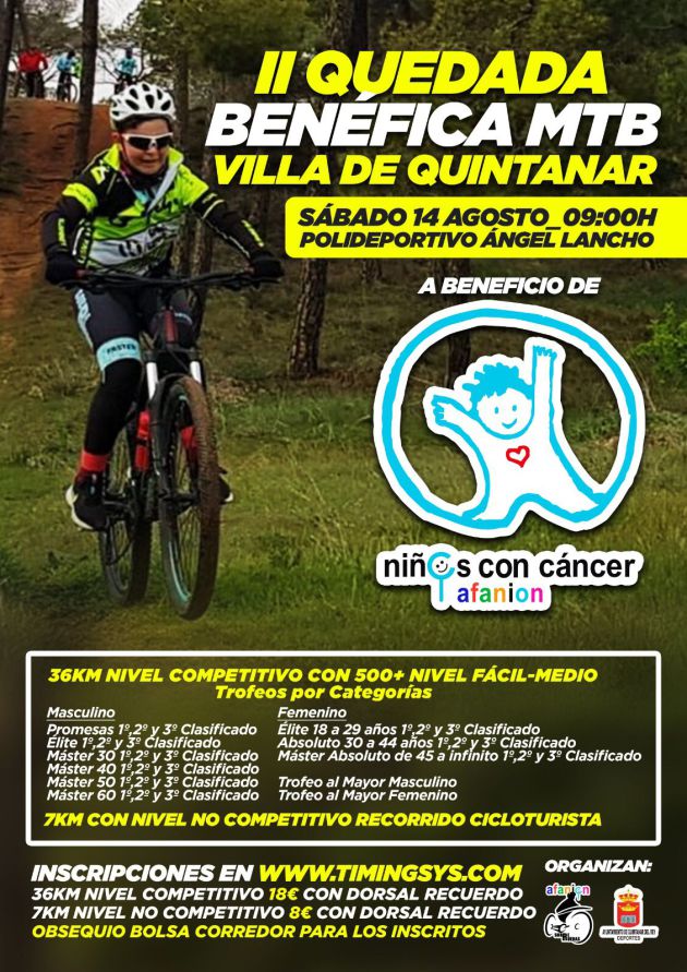 Cartel II Quedada Benéfica MTB de AFANION Cartel II Quedada Benéfica MTB de AFANION