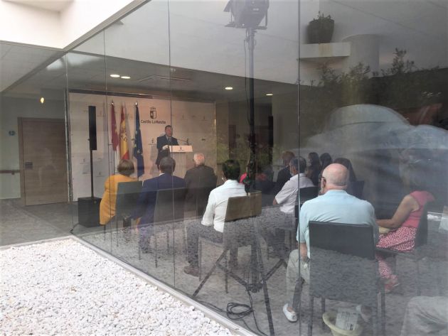 El presidente de Castilla-La Mancha en su intervención El presidente de Castilla-La Mancha en su intervención