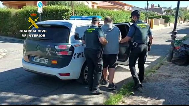 Detención acusado plantación El Casar Detención acusado plantación El Casar