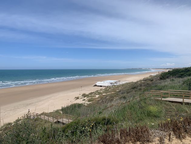 Vista de la playa de La Barrosa Vista de la playa de La Barrosa
