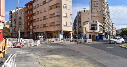 Las obras en la plaza Alberto Mateos Las obras en la plaza Alberto Mateos