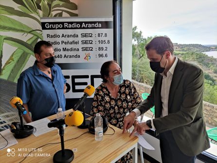El alcalde de Castronuño junto al presidente de la Diputación El alcalde de Castronuño junto al presidente de la Diputación