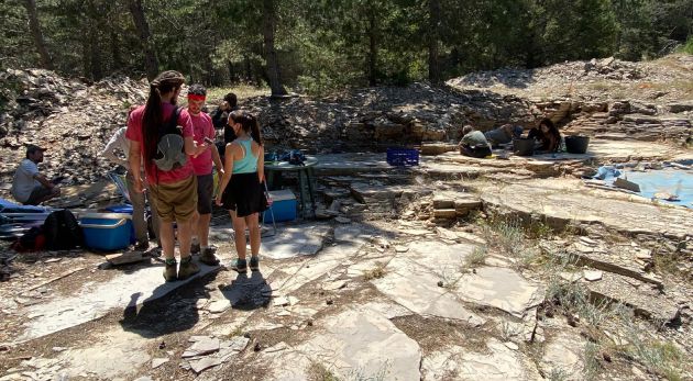 Excavación en el yacimiento conquense de Las Hoyas en julio de 2021. Excavación en el yacimiento conquense de Las Hoyas en julio de 2021.