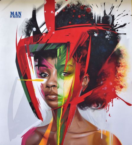 Grafiti del artista onubense Adrián Man O Matic Grafiti del artista onubense Adrián Man O Matic