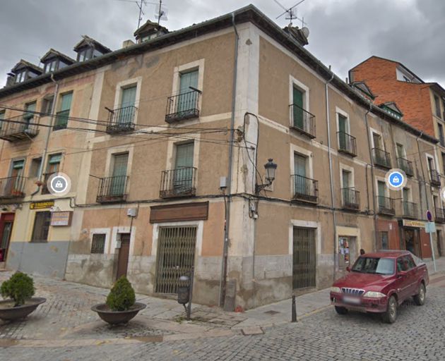 Aspecto que presentaba el antiguo edificio en el centro de La Granja de San Ildefonso Aspecto que presentaba el antiguo edificio en el centro de La Granja de San Ildefonso