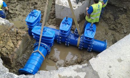 Imagen de trabajos en la red de agua. Imagen de trabajos en la red de agua.