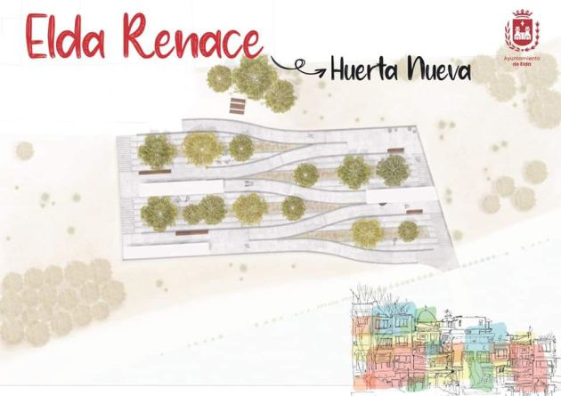 Maqueta del proyecto para Huerta Nueva de Elda Maqueta del proyecto para Huerta Nueva de Elda
