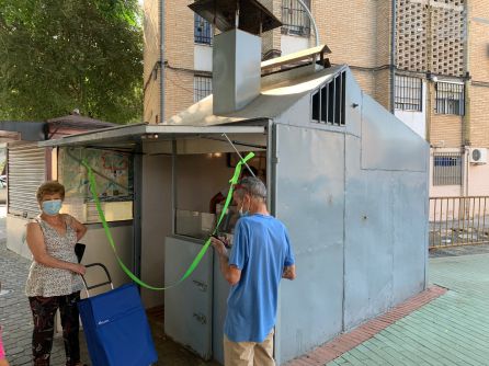 Puesto de jeringos, junto a la plaza del Mediodía Puesto de jeringos, junto a la plaza del Mediodía