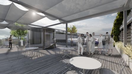 Terraza del nuevo edificio Terraza del nuevo edificio