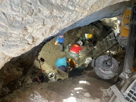 Trabajos durante la jornada de puertas abiertas Trabajos durante la jornada de puertas abiertas