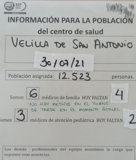 Dotación sanitaria en Velilla de San Antonio Dotación sanitaria en Velilla de San Antonio