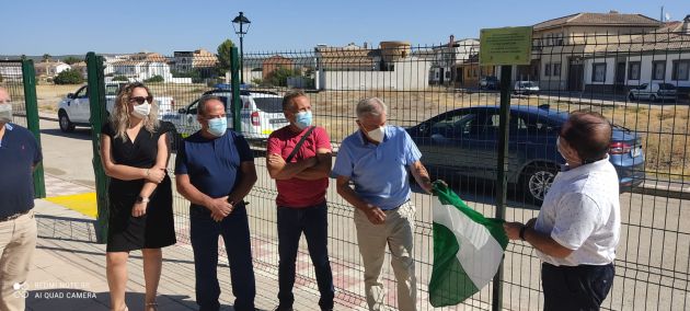 José Castro y Francisco Jimenez en el momento de la inauguración del nuevo parque José Castro y Francisco Jimenez en el momento de la inauguración del nuevo parque