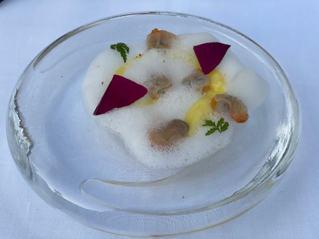 Una de las presentaciones de la gastronomía en el restaurante La Finca Una de las presentaciones de la gastronomía en el restaurante La Finca