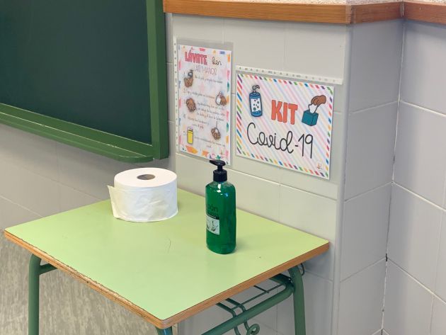 Imagen en un aula del Colegio Cardenal Mendoza de Guadalajara Imagen en un aula del Colegio Cardenal Mendoza de Guadalajara