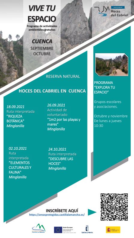 Actividades en las Hoces del Cabriel con el programa Vive tu Espacio Actividades en las Hoces del Cabriel con el programa Vive tu Espacio