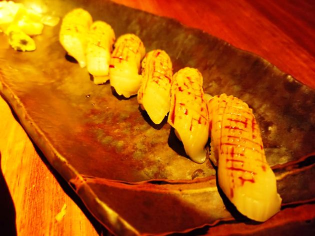 Nigiri Ika de calamar Nigiri Ika de calamar