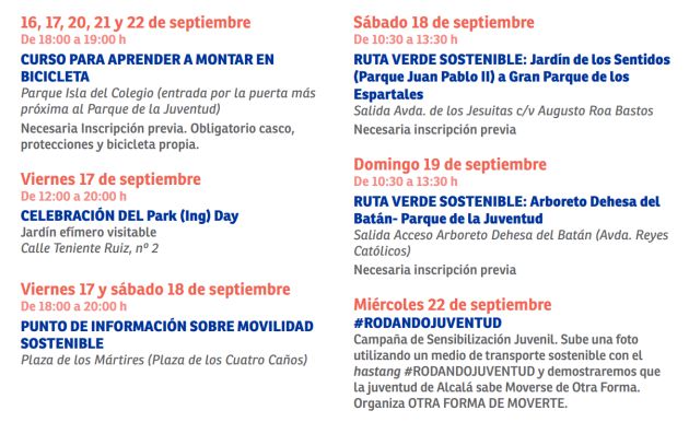 Semana de la Movilidad Alcalá de Henares Semana de la Movilidad Alcalá de Henares