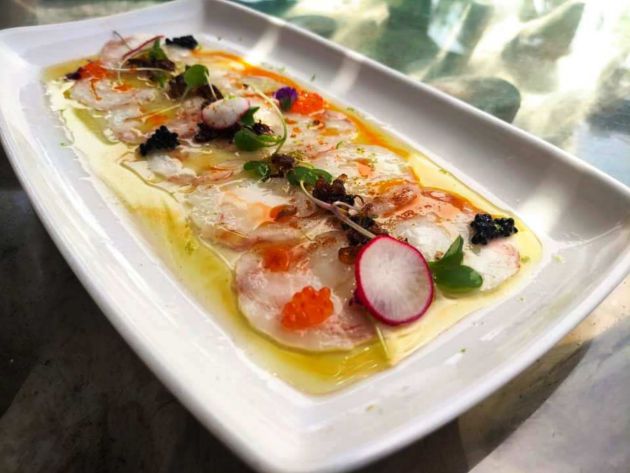Carpaccio de langostino Carpaccio de langostino