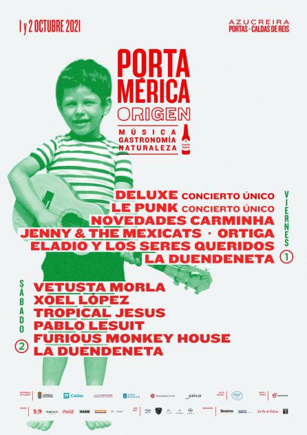 Cartel del Festival PortAmérica 2021 en Portas Cartel del Festival PortAmérica 2021 en Portas