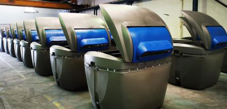 Nuevos contenedores de carga lateral que se instalarán en el municipio. Nuevos contenedores de carga lateral que se instalarán en el municipio.