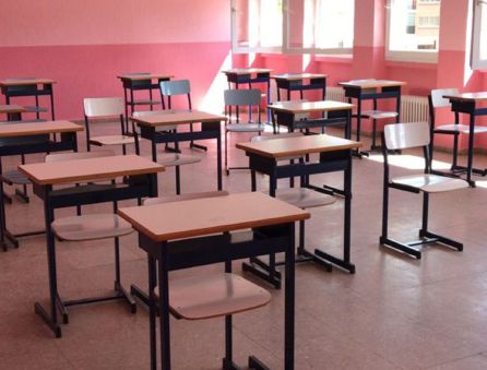 Una de las aulas del colegio Icede que ha acondicionado el Ayuntamiento para acoger a los alumnos del CP Santa María Una de las aulas del colegio Icede que ha acondicionado el Ayuntamiento para acoger a los alumnos del CP Santa María