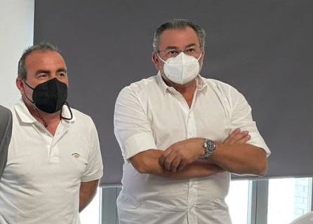 Ramón García y Juan Pablo Varela, miembros de la Sociedad Fomento y Promoción. Ramón García y Juan Pablo Varela, miembros de la Sociedad Fomento y Promoción.