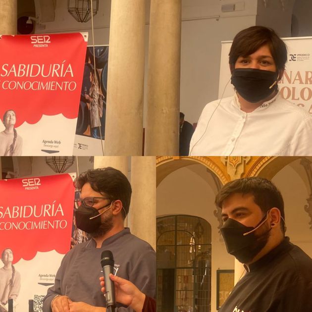 Los chefs cordobeses Celia Jiménez, Juan Luis Santiago y Gabriel Cañón del Restaurante Celia Jiménez, Garum 2.1 y Asador Bucán Los chefs cordobeses Celia Jiménez, Juan Luis Santiago y Gabriel Cañón del Restaurante Celia Jiménez, Garum 2.1 y Asador Bucán