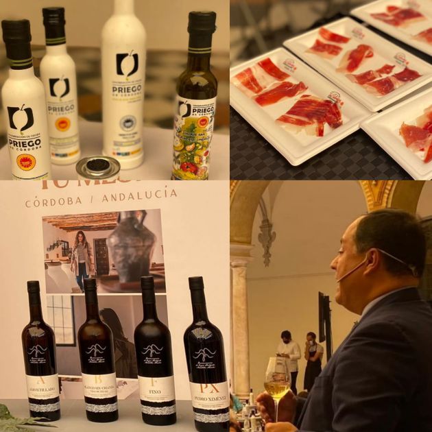 El secretario de la DO Montilla Moriles, Enrique Garrido, durante su intervención en la cata y los vinos, el aceite y el jamón de DOP de Córdoba El secretario de la DO Montilla Moriles, Enrique Garrido, durante su intervención en la cata y los vinos, el aceite y el jamón de DOP de Córdoba