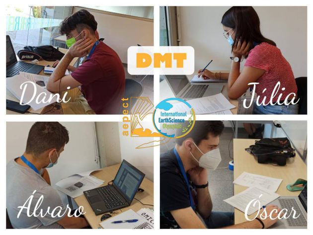 Los cuatro componentes del equipo español que ha participado en las Olimpiadas de Ciencias de la Tierra Los cuatro componentes del equipo español que ha participado en las Olimpiadas de Ciencias de la Tierra