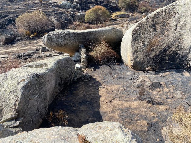Inspección de elementos patrimoniales afectados por el incendio Inspección de elementos patrimoniales afectados por el incendio
