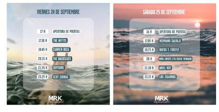 Horarios del Montgorock 2021. Horarios del Montgorock 2021.