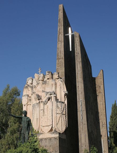 El pastor, representado en el monumento a la batalla de Las Navas, en La Carolina, Jaén. El pastor, representado en el monumento a la batalla de Las Navas, en La Carolina, Jaén.