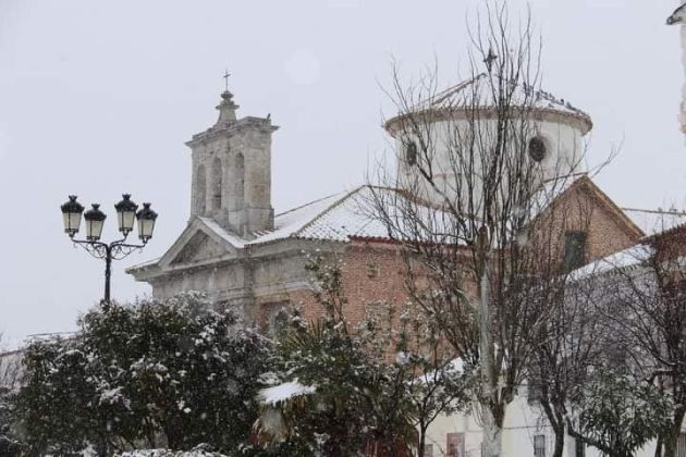 Imagen de archivo de Almuradiel con nieve Imagen de archivo de Almuradiel con nieve