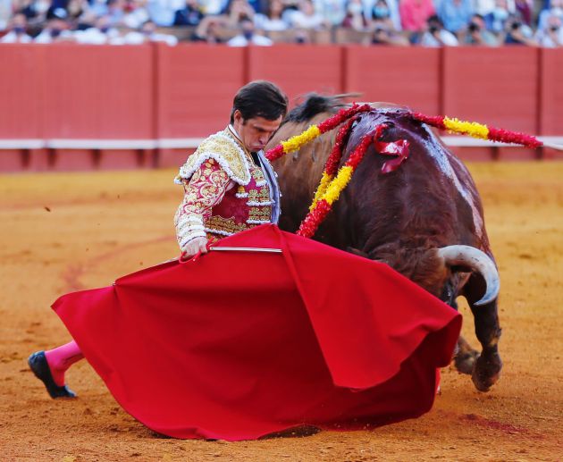 El Juli en un doblón ante el sobrero que lidió en primer lugar El Juli en un doblón ante el sobrero que lidió en primer lugar