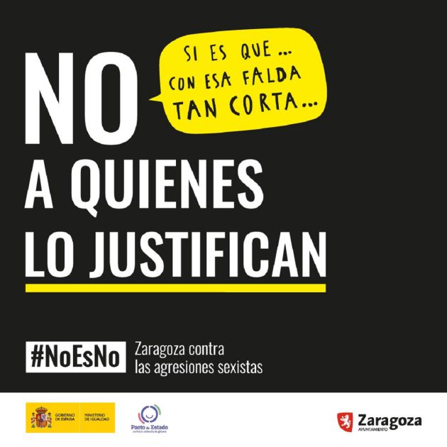 Campaña de Igualdad del Ayuntamiento de Zaragoza durante los Pilares covid 2021 Campaña de Igualdad del Ayuntamiento de Zaragoza durante los Pilares covid 2021