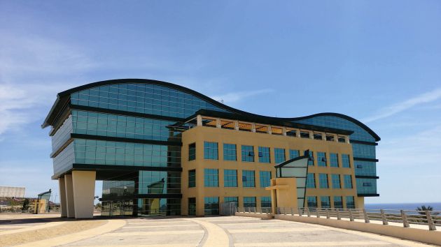 Edificio con el techo sinusoidal Edificio con el techo sinusoidal