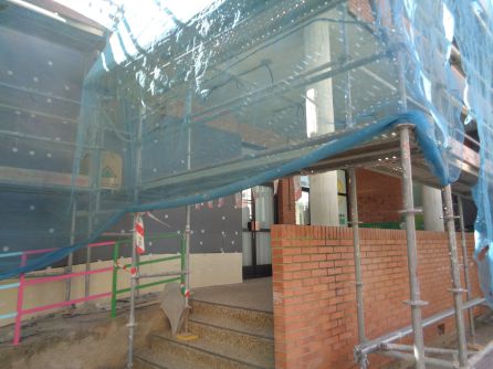 Las obras del edificio pequeño van más avanzadas Las obras del edificio pequeño van más avanzadas