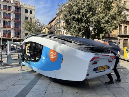 La autocaravana tiene forma de lágrima para ser más aerodinámica La autocaravana tiene forma de lágrima para ser más aerodinámica