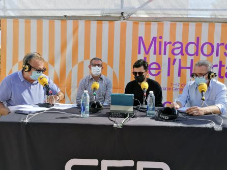 Ángel Martínez y Jordi Iranzo, durante la entrevista Ángel Martínez y Jordi Iranzo, durante la entrevista