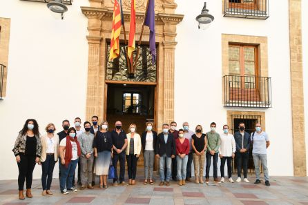 Corporación municipal en la despedida de Isabel Bolufer. Corporación municipal en la despedida de Isabel Bolufer.