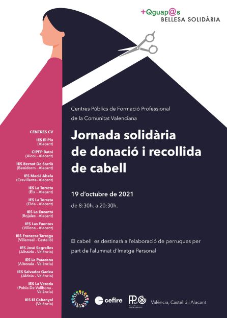 Institutos donde se lleva a cabo la jornada solidaria de donación de pelo Institutos donde se lleva a cabo la jornada solidaria de donación de pelo