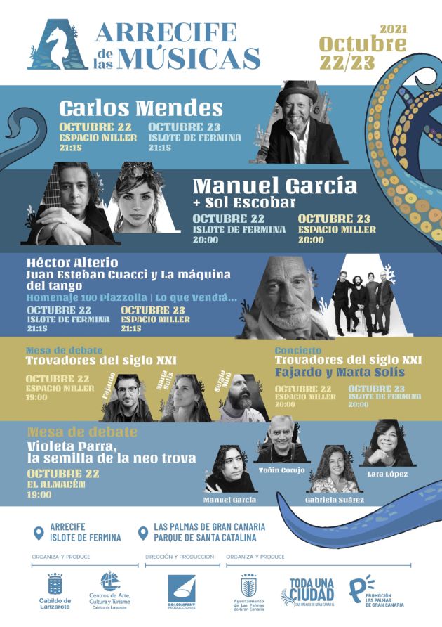 Cartel de los conciertos programados. Cartel de los conciertos programados.